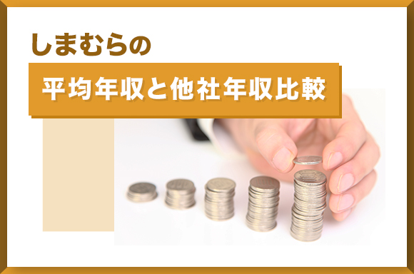 しまむらの平均年収と他社年収比較