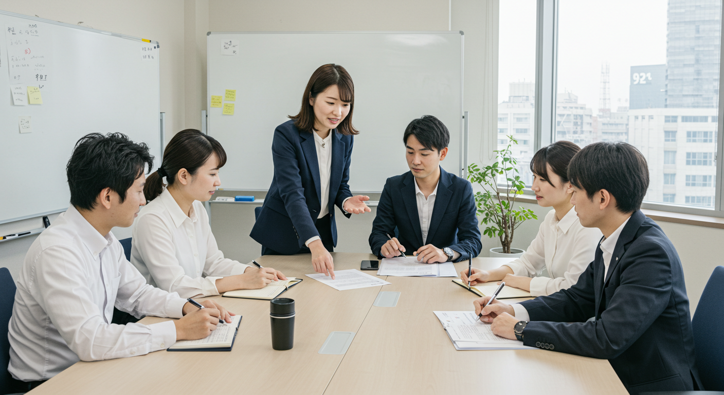 事務職の会議風景