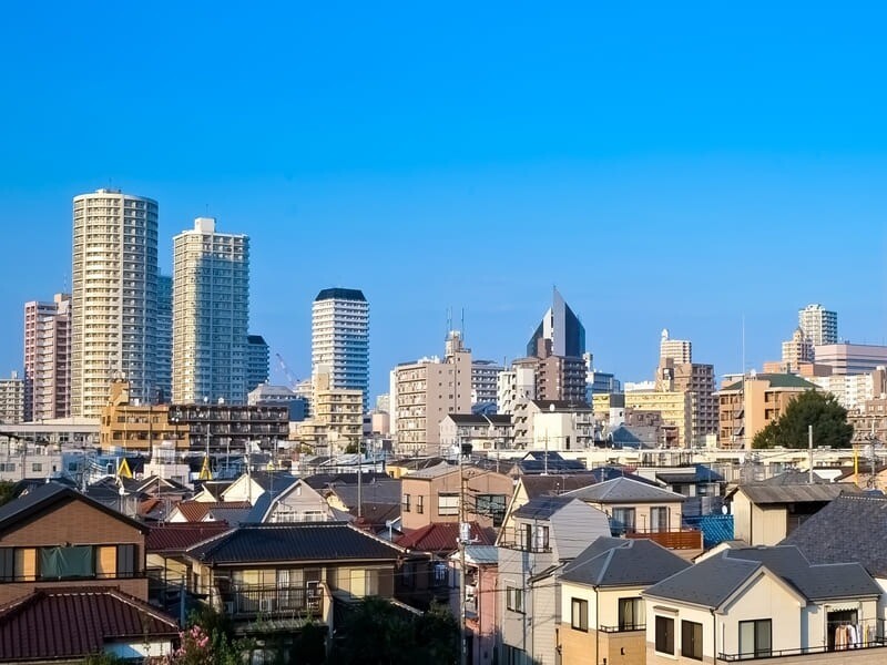 川口元郷周辺の風景