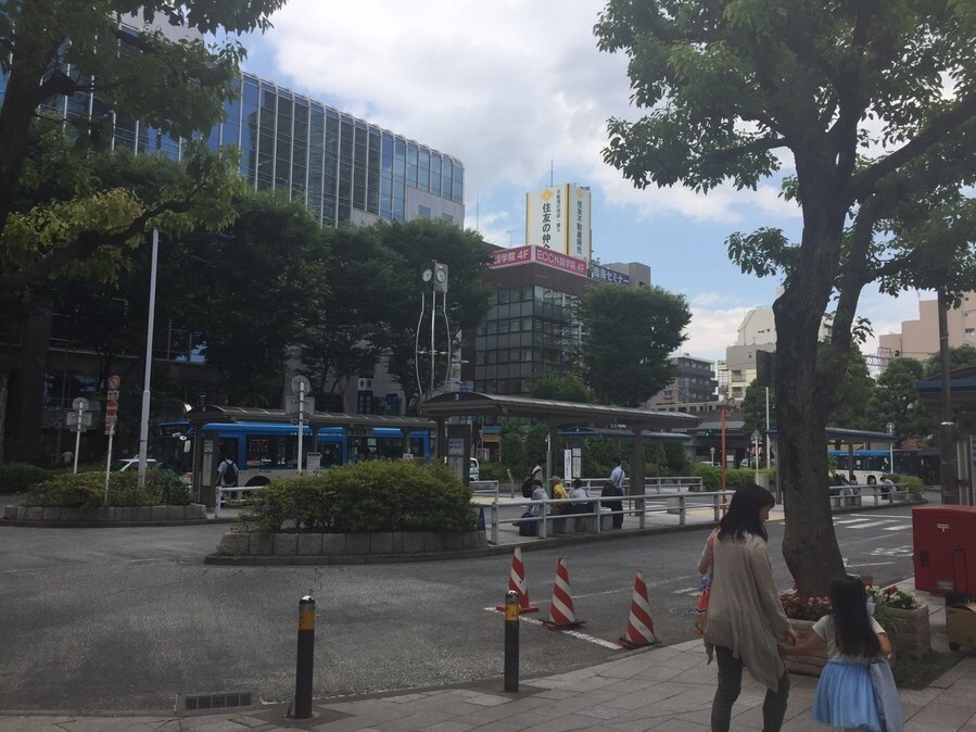 武蔵小杉駅北側の風景