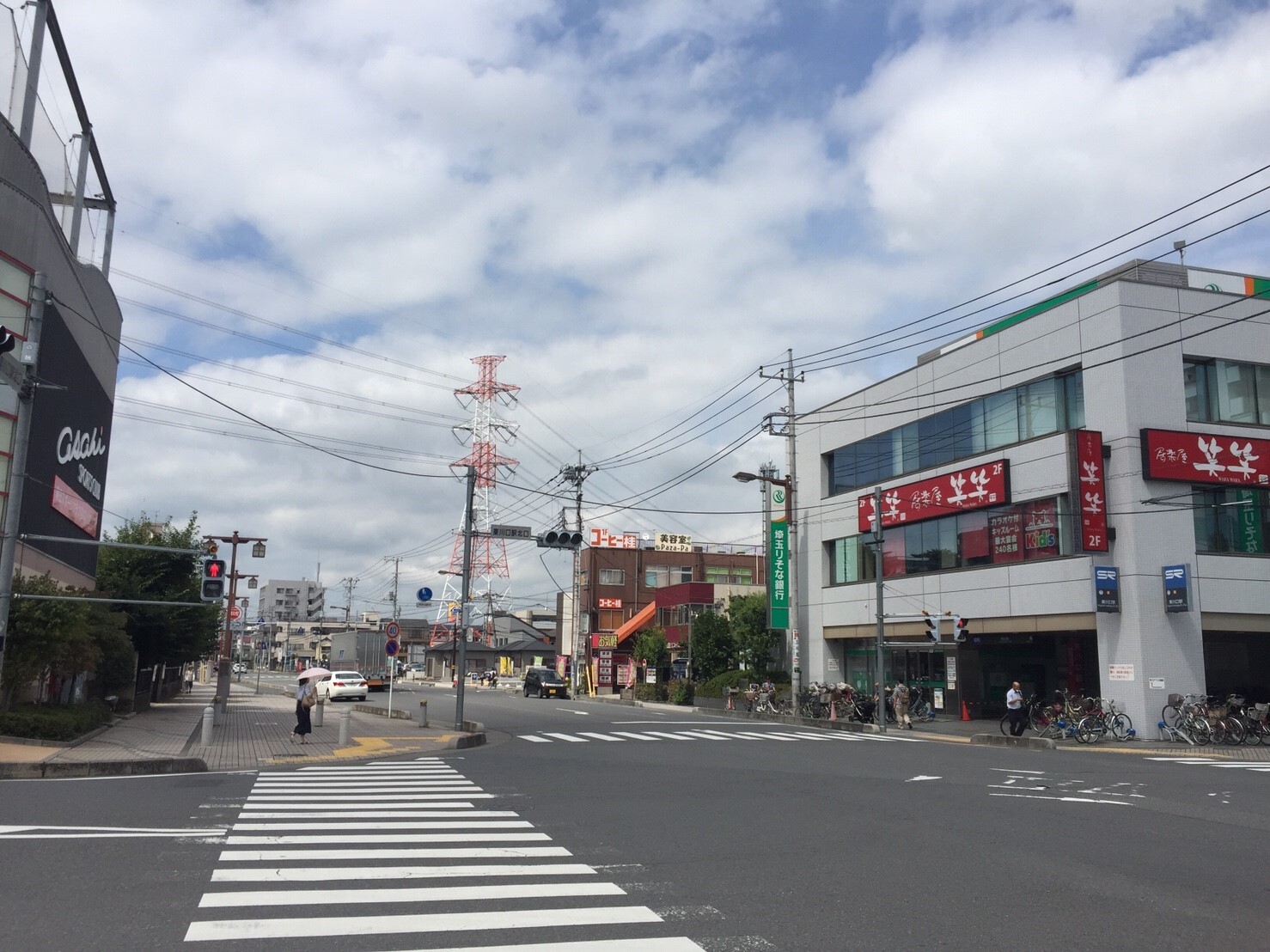 東川口駅-北口-の大通り