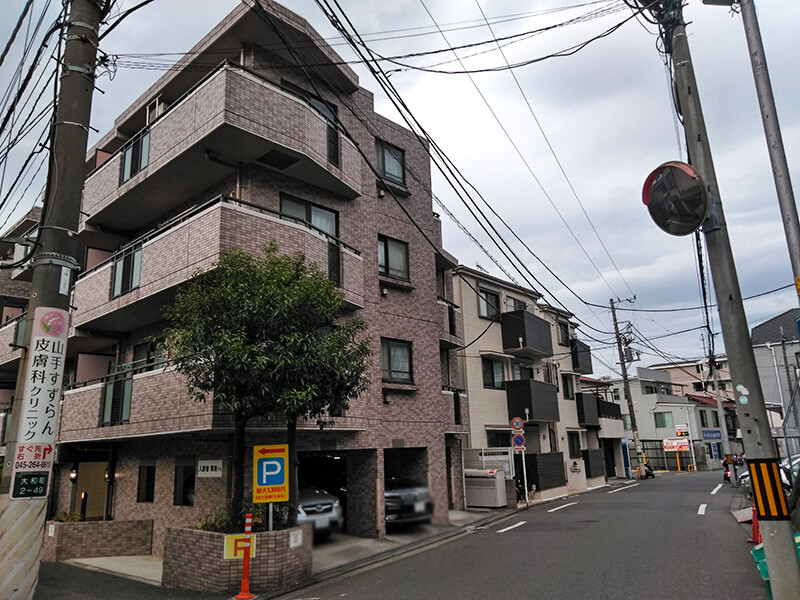 山手駅東側周辺の住宅街