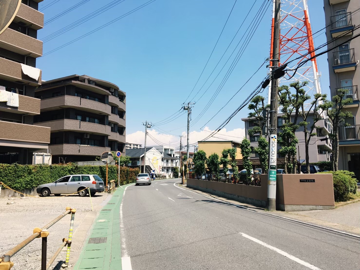 西船橋南口(のどかな雰囲気の住宅街)