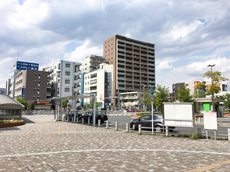 南流山駅前東側の様子