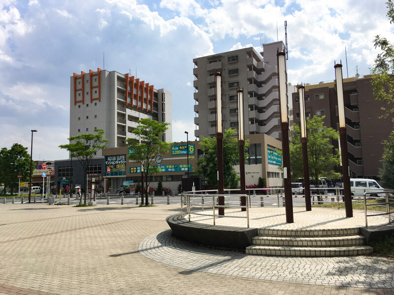 南流山駅前西側の様子