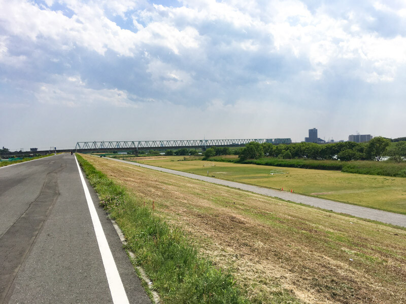 南流山駅周辺にある河川敷