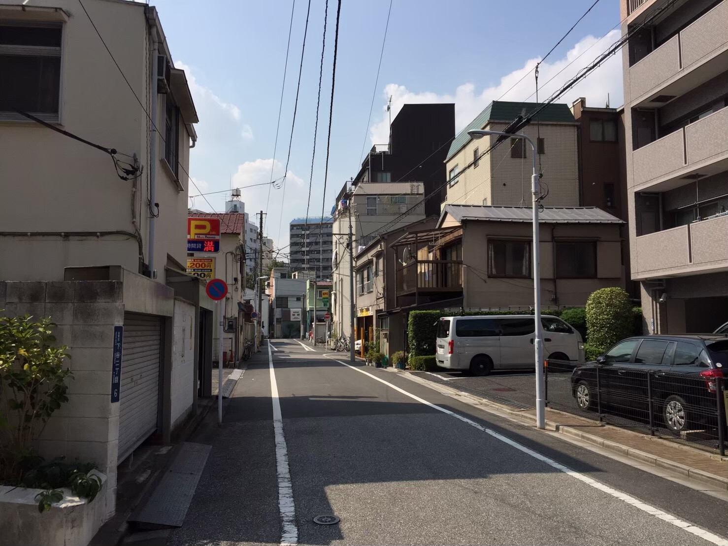 入谷駅から離れた住宅街