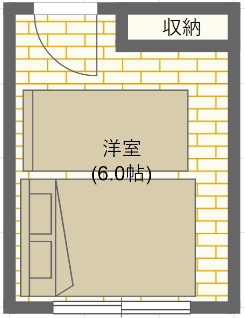 ダブルとシングルベッド