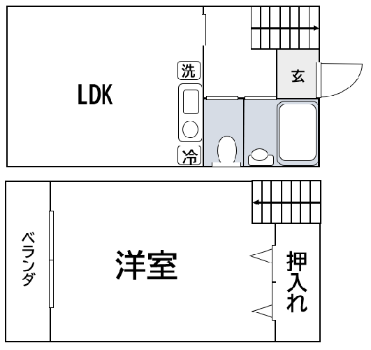 1LDK_メゾネット