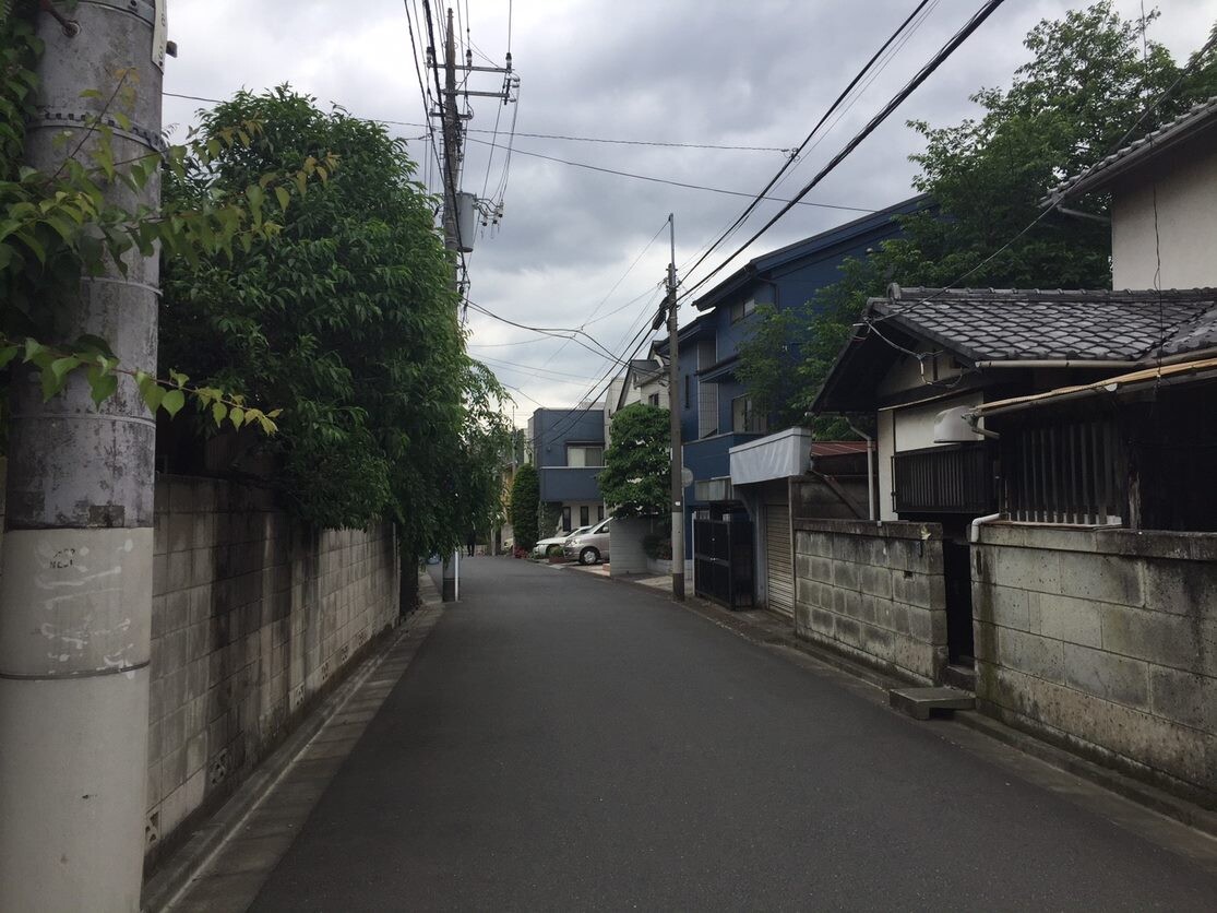 中杉通りから中の路地