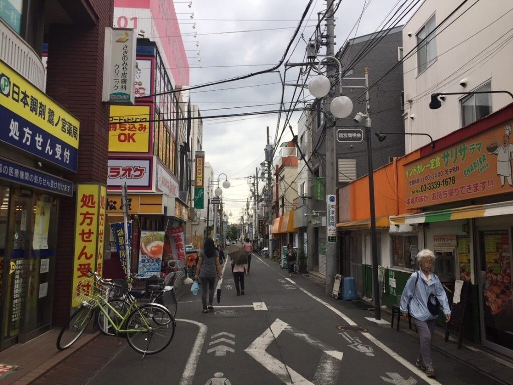 鷺ノ宮駅北側