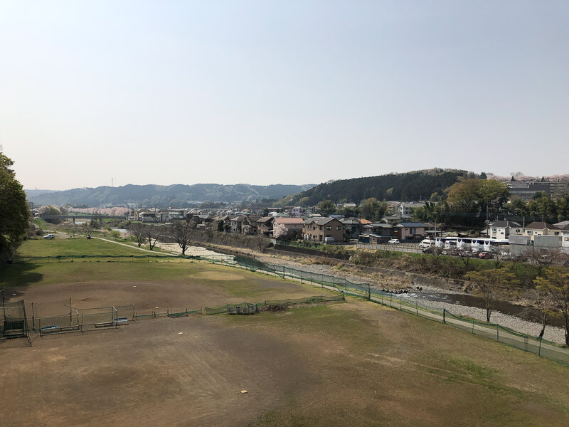 飯能駅周辺の自然豊かな風景