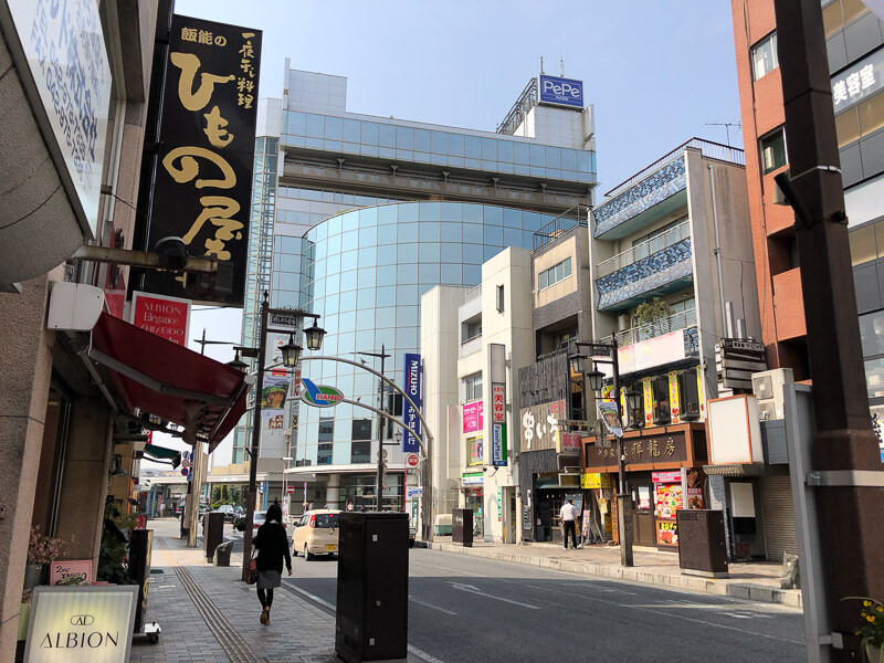 飯能駅北口前の様子