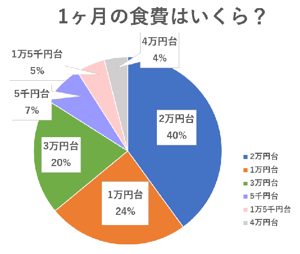 １ヶ月の食費