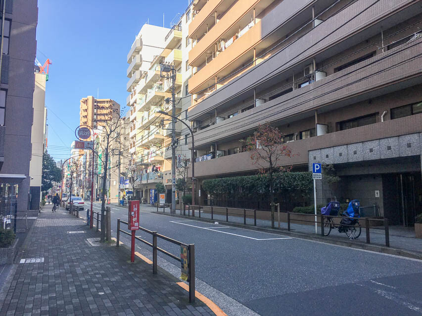 東口側の住宅街