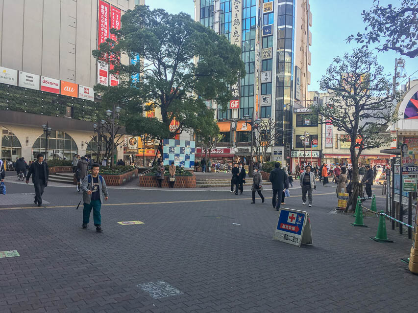 駅前の広場