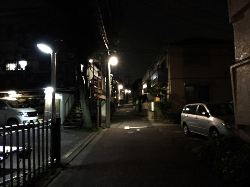 中目黒駅の夜の雰囲気