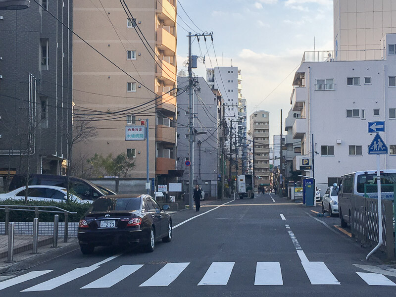 木場公園付近の住宅街