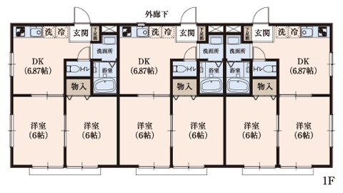 愛ですハイム　間取り1　1F