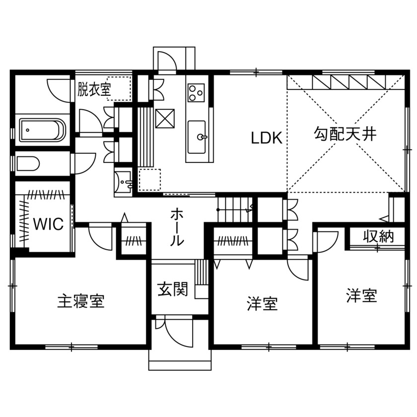 平屋実例1-3