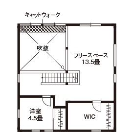 土間リビングのガレージハウス2