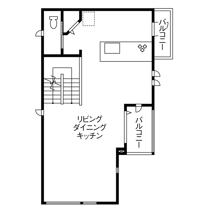 スタイリッシュな3階建て2