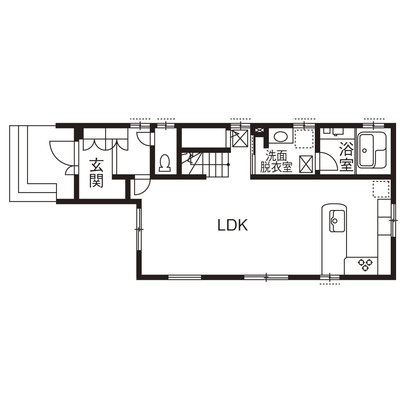 フル装備の注文住宅1