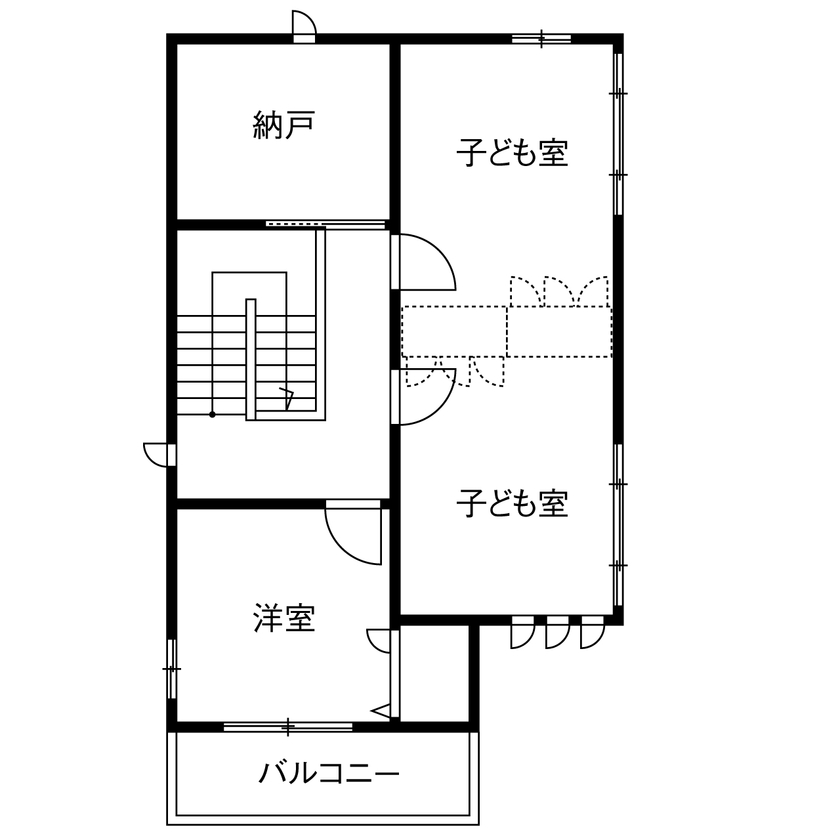 スタイリッシュな3階建て3