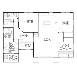 将来を見据えた平屋住宅1