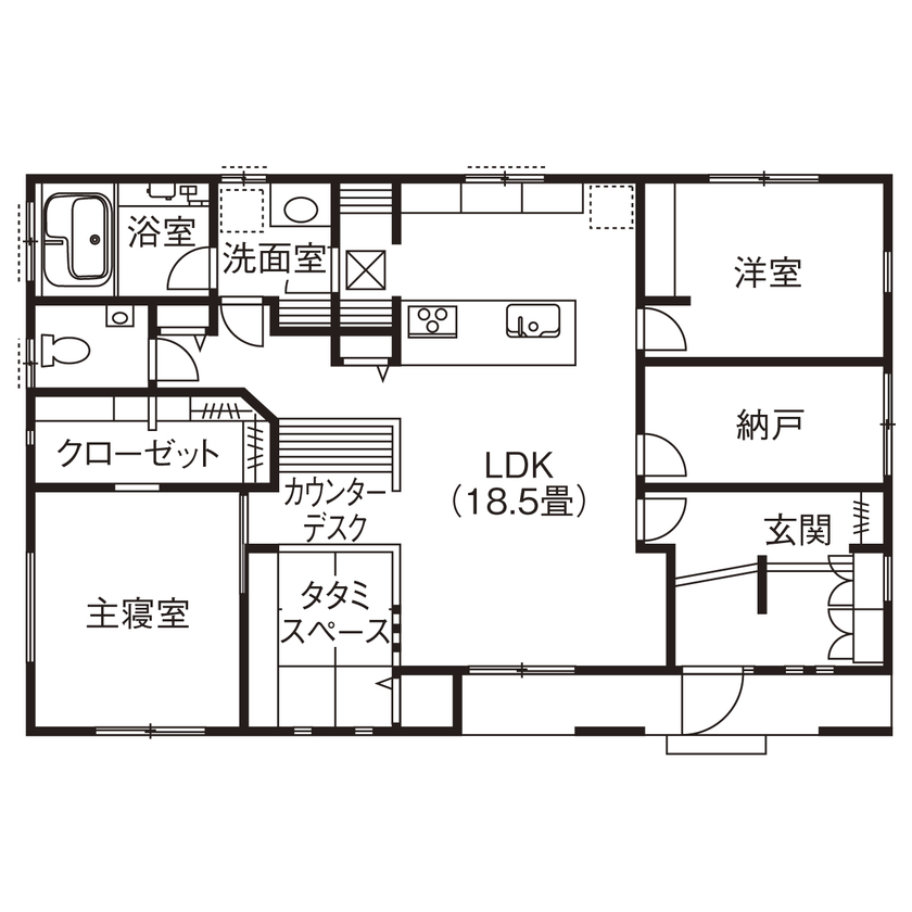 開放感あふれる贅沢空間1