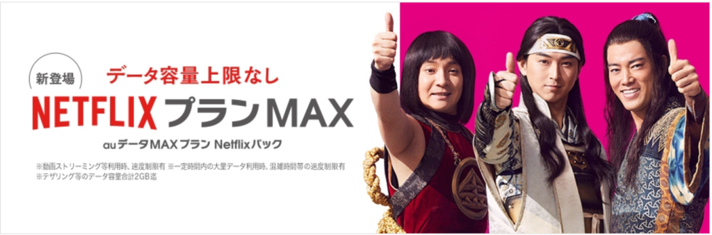 auデータMAXプラン Netflixパック