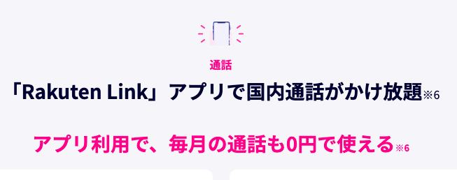 楽天モバイル国内通話無料