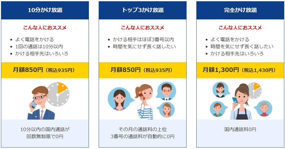 OCNモバイルかけ放題