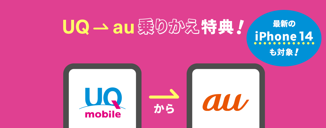 UQモバイル→au乗りかえ特典