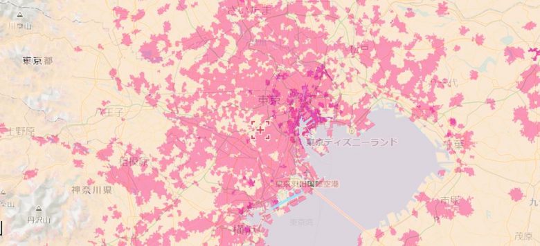 ソフトバンクの5Gエリア