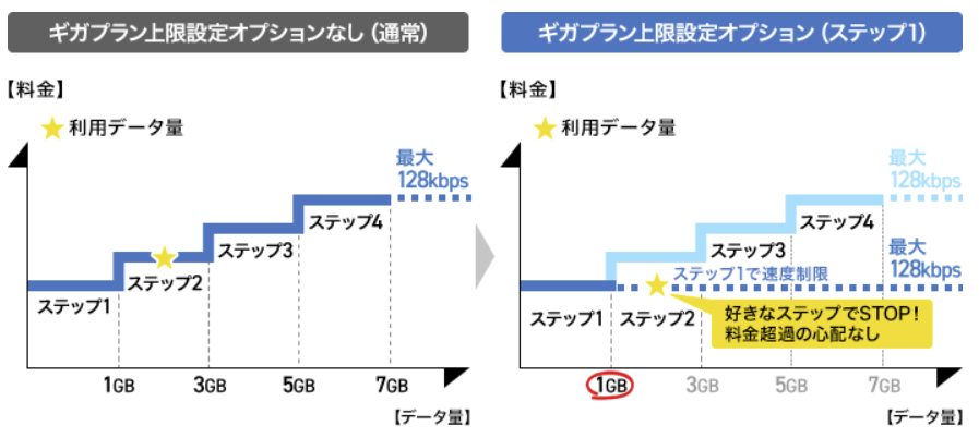 ドコモの上限設定オプション