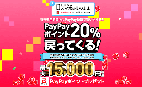 ワイモバイル PayPayキャンペーン