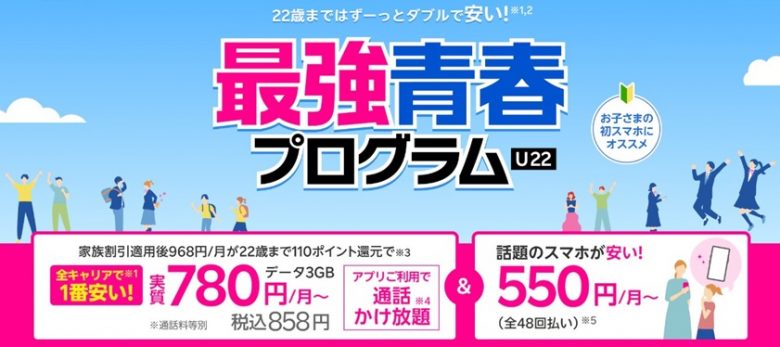 楽天モバイル最強青春プログラム_ロゴとキャンペーン内容