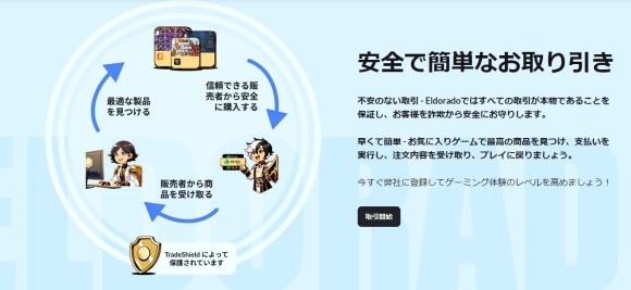 Eldorado.ggの取引は安全