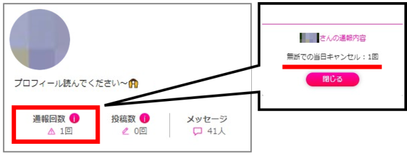 ラブアンの通報機能