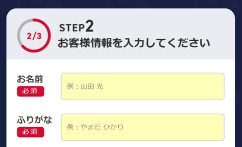 ネットナビからドコモ光を申し込む手順の解説3