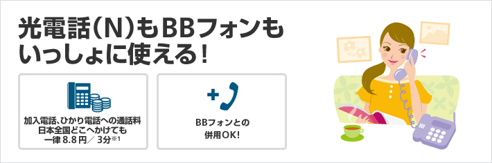 光電話機能 内容を解説している画