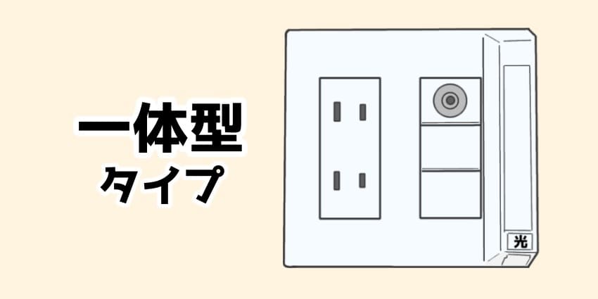 光コンセント一体型タイプのイラスト