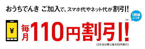 ソフトバンクのおうちでんき 光回線・スマホセット割