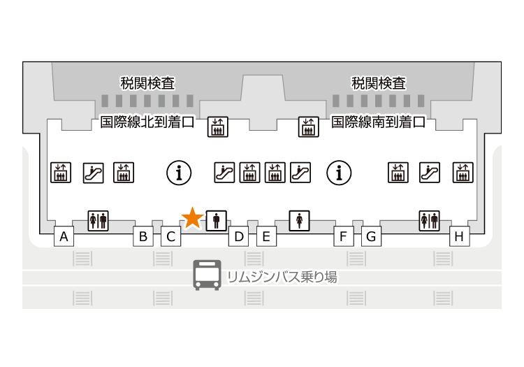 イモトのWiFi_第1ターミナル_1F到着フロア