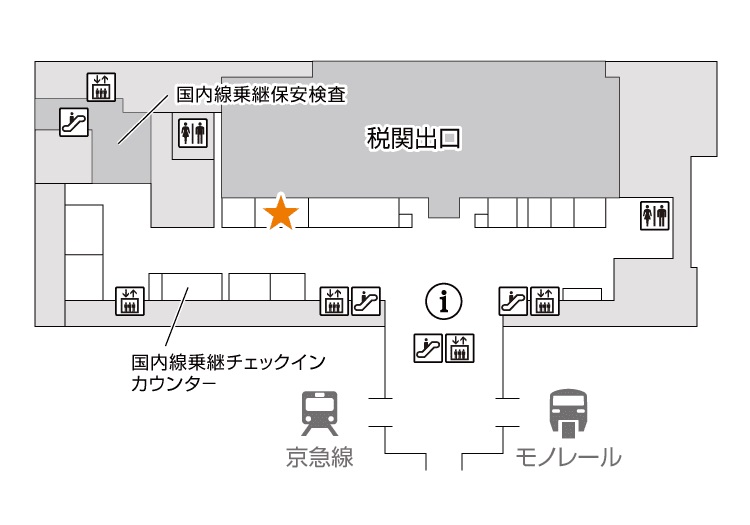 イモトのWiFi_羽田空港返却ボックス設置場所