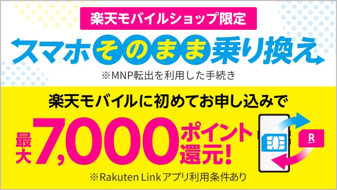 最大7,000円相当分をポイント還元キャンペーン