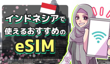 インドネシアで使えるおすすめのeSIMのアイキャッチ