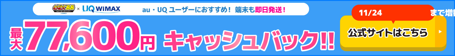 とくとくBB×WiMAXの追尾バナー