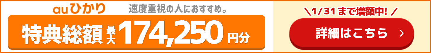 とくとくBB×auの追尾バナー